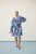 Kaffe Curve Aliana Dress Blue Flower Animal - Robes midi - 