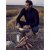 JP1880 Sweater Knitter with Zipper Black - Sweatshirts & Hoodies - Sweatshirts/Hoodies grande taille homme