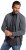 JP1880 Cardigan Knitted with Zipper Grey - Sweatshirts & hoodies - Sweatshirts/Hoodies grande taille homme