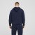 North Latitude Denim Hooded Full-Zip Sweatshirt Navy TALL - TALL sweatshirts - 