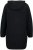 Ulla Popken Teddy Fleece Hooded Zip Neck Sweatshirt Black - Sweatshirts & hoodies - 