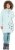 Ulla Popken Oversized Grass Graphic Hoodie Glacier Green - Sweatshirts & hoodies - 