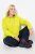 Ulla Popken Zippered Pocket and Reflective Piping Hoodie Green Apple - Sweatshirts & hoodies - Sweats, hoodies et mailles douillets