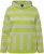 Ulla Popken Mixed Stripe Long Sleeve Hoodie Apple Green - Sweatshirts & hoodies - 