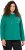 Ulla Popken Face Graphic Long Sleeve Hoodie Emerald Green - Sweatshirts & hoodies - 