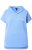 Ulla Popken Quick Drying Short Sleeve Hoodie Light Blue - Sweatshirts & hoodies - 