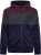Kam Jeans 7083 Zip Thru Cut & Saw Brooklyn Hoodie Fig - Sweatshirts & hoodies - Sweatshirts/Hoodies grande taille homme