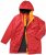 Ulla Popken HYPRAR Triple Function Contrast Trim Quilted Lining Jacket Salsa Red - Vestes - 
