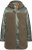 Ulla Popken Mixed Texture Fleece Quilted Jacket Olive - Vestes - 