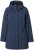 Ulla Popken Raindrop Print Longline Waterproof Jacket Navy - Vestes - 