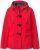 Ulla Popken HYPRAR Toggle Button Microfleece Lined Jacket Salsa Red - Vestes - 