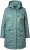 Ulla Popken HYPRAR Drawstring Waist Parka Grey Green - Vestes - 