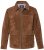 JP1880 Leather Jacket Genuine Cowhide Brown - Vestes - Vestes homme grandes tailles