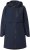Ulla Popken Hooded with Zippered Pockets and Zippered Side Slits Jacket Navy - Vestes - 