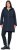 Ulla Popken Hooded with Zippered Pockets and Zippered Side Slits Jacket Navy - Vestes - 