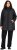 Ulla Popken HYPRAR Mixed Texture Water-Repellent Jacket Black - Vestes - 