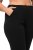 Ulla Popken Bootcut Elastic Waist Cotton French Terry Sport Pants Black - Ulla Popken - Ulla Popken Grandes Tailles