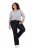 Ulla Popken Marie Fit Bootcut Stretch Jeans Dark Blue Denim - Ulla Popken - Ulla Popken Grandes Tailles