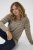 Kaffe Curve Linia Boatneck Pullover Morel Melange with Silver Lurex - Pulls en maille - 