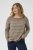 Kaffe Curve Linia Boatneck Pullover Morel Melange with Silver Lurex - Pulls en maille - 