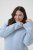 Kaffe Curve Jina Knit Pullover Powder Blue Melange - Pulls en maille - 