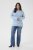 Kaffe Curve Jina Knit Pullover Powder Blue Melange - Pulls en maille - 