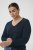 Kaffe Curve Lizzy Long Sleeve Pullover Midnight Marine - Pulls en maille - 