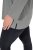 Ulla Popken Back To Basics V-Neck Relaxed Fit Cotton Tee Light Grey Melange - T-shirts - T-shirts au féminin, grandes tailles