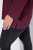 Ulla Popken Back To Basics V-Neck Relaxed Fit Cotton Tee Dark Berry - T-shirts - T-shirts au féminin, grandes tailles