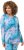 Ulla Popken Marble Ski Top with Gaiter Bright Turquoise - T-shirts imprimés pour femme - 
