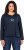 Ulla Popken Star Long Sleeve Graphic Tee Navy Blue - T-shirts imprimés pour femme - 