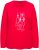 Ulla Popken Metallic Graphic Holiday Tee Salsa Red - T-shirts imprimés pour femme - 