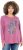 Ulla Popken Inverted Seam Long Sleeve Graphic Tee Dark Rose - T-shirts imprimés pour femme - 