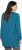 Ulla Popken Pleated Confetti Print Long Sleeve Tee Teal - T-shirts imprimés pour femme - 