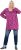 Ulla Popken Pleated Long Sleeve Floral Knit Tunic Summer Berry - T-shirts imprimés pour femme - 