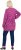 Ulla Popken Pleated Long Sleeve Floral Knit Tunic Summer Berry - T-shirts imprimés pour femme - 