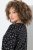 Ulla Popken Allover Printed Long Sleeve Tee Black - T-shirts imprimés pour femme - Tee-shirts à motifs pour femme