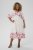 Kaffe Curve Rosa Midi Dress White Rose Border Flower - Robes - 