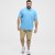 North Latitude Polo Pique Short Sleeve Turquoise - Polos - Polos homme grande taille