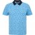 North Latitude Polo Pique Printed Turquoise - Polos - Polos homme grande taille