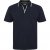 North Latitude Polo Pique V-Neck Navy - Polos - Polos homme grande taille