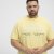 North Latitude T-Shirt Printed Short Sleeve Yellow - T-shirts - T-shirts Homme Grande Taille