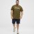 North Latitude T-Shirt Printed Short Sleeve Green - T-shirts - T-shirts Homme Grande Taille