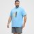 North Latitude T-Shirt Printed Turquoise - T-shirts - T-shirts Homme Grande Taille