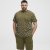 North Latitude T-shirt Allover Printed Green - T-shirts - T-shirts Homme Grande Taille
