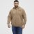 North Latitude Hoodie with Zipper Dark Sand TALL - TALL sweatshirts - 