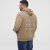 North Latitude Hoodie with Zipper Dark Sand TALL - TALL sweatshirts - 