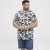 North Latitude T-shirt Allover Printed Navy - T-shirts - T-shirts Homme Grande Taille