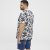 North Latitude T-shirt Allover Printed Navy - T-shirts - T-shirts Homme Grande Taille
