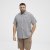 North Latitude Shirt Short Sleeve Checked Grey - Chemises - Chemises Grandes Tailles Hommes